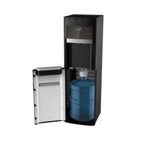 Dozator de apa cu osmoza inversa, Oasis Mirage Black RO, filtre twist cu osmoza inversa incluse, alimentare de la retea