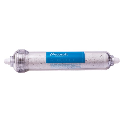 Filtru inline de remineralizare cu calciu, Ecosoft AquaCalcium, transparent, 10.8