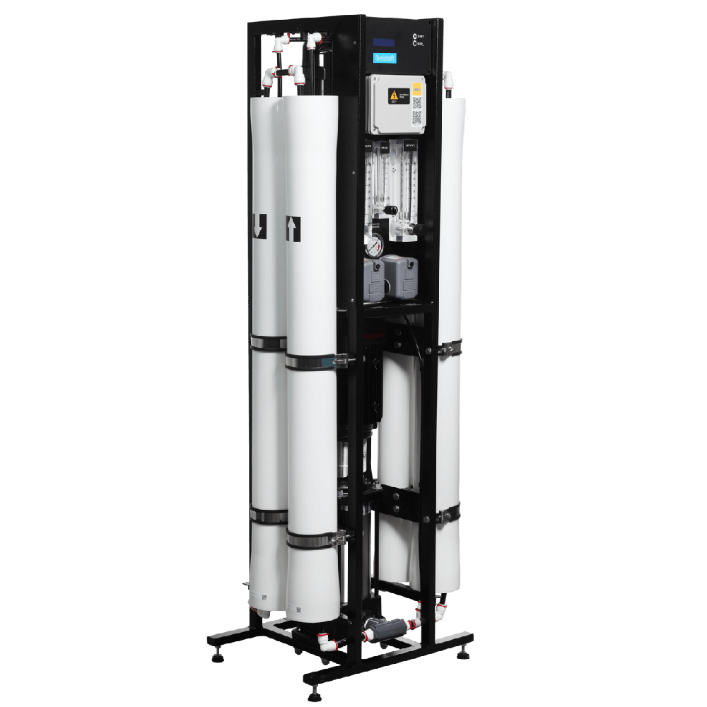 Osmoza inversa industriala, Ecosoft MO20000TP5, economica, 4 carcase de membrane 40", prefiltrare si pompa inclusa