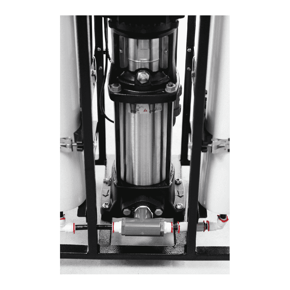 Osmoza inversa industriala, Ecosoft MO20000TP5, economica, 4 carcase de membrane 40", prefiltrare si pompa inclusa