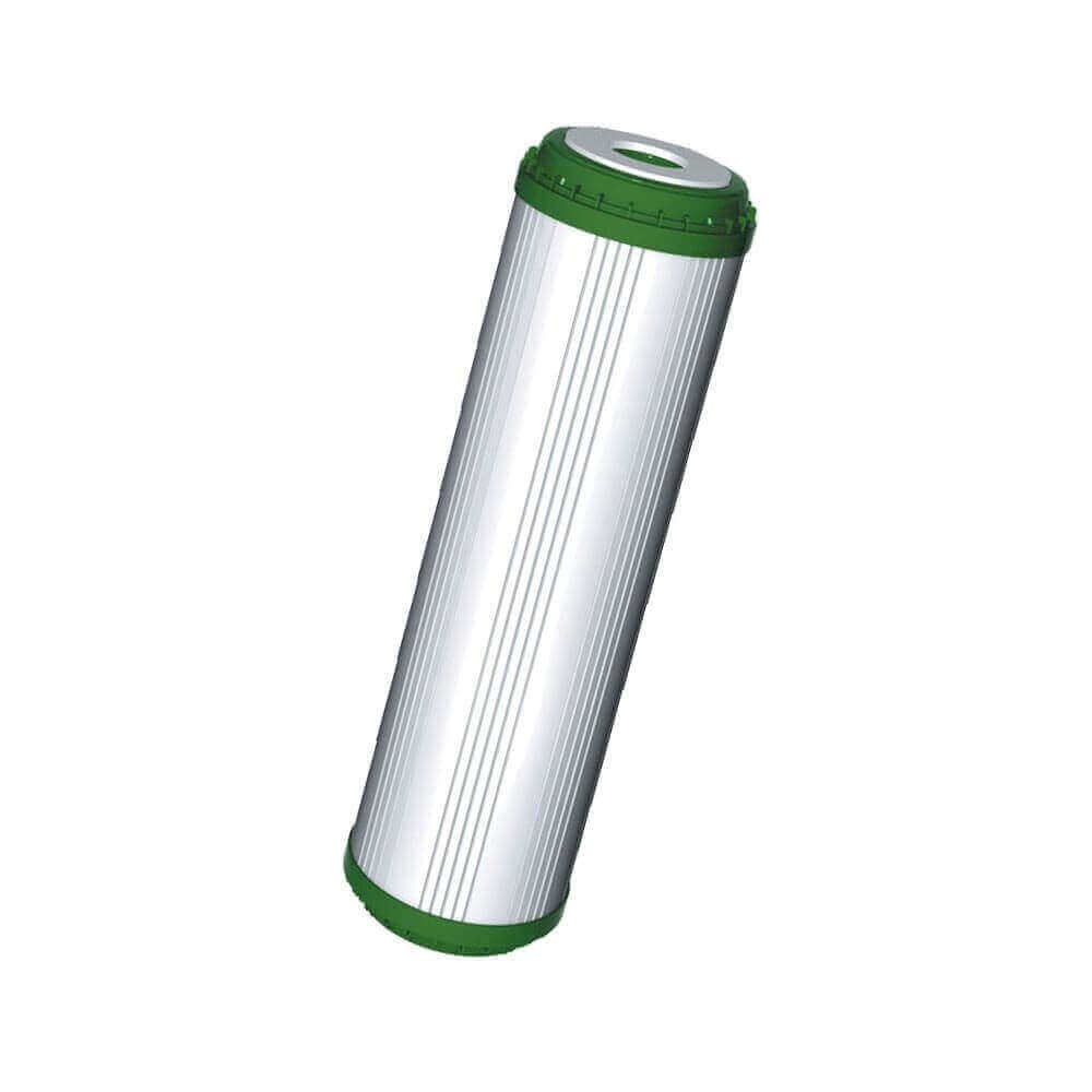 Cartuș din cărbune activ granular FILTRO FGAC2510, din coajă de nucă de cocos, compatibil cu sistemele de filtrare clasice 10", dimensiune 10x2.5"