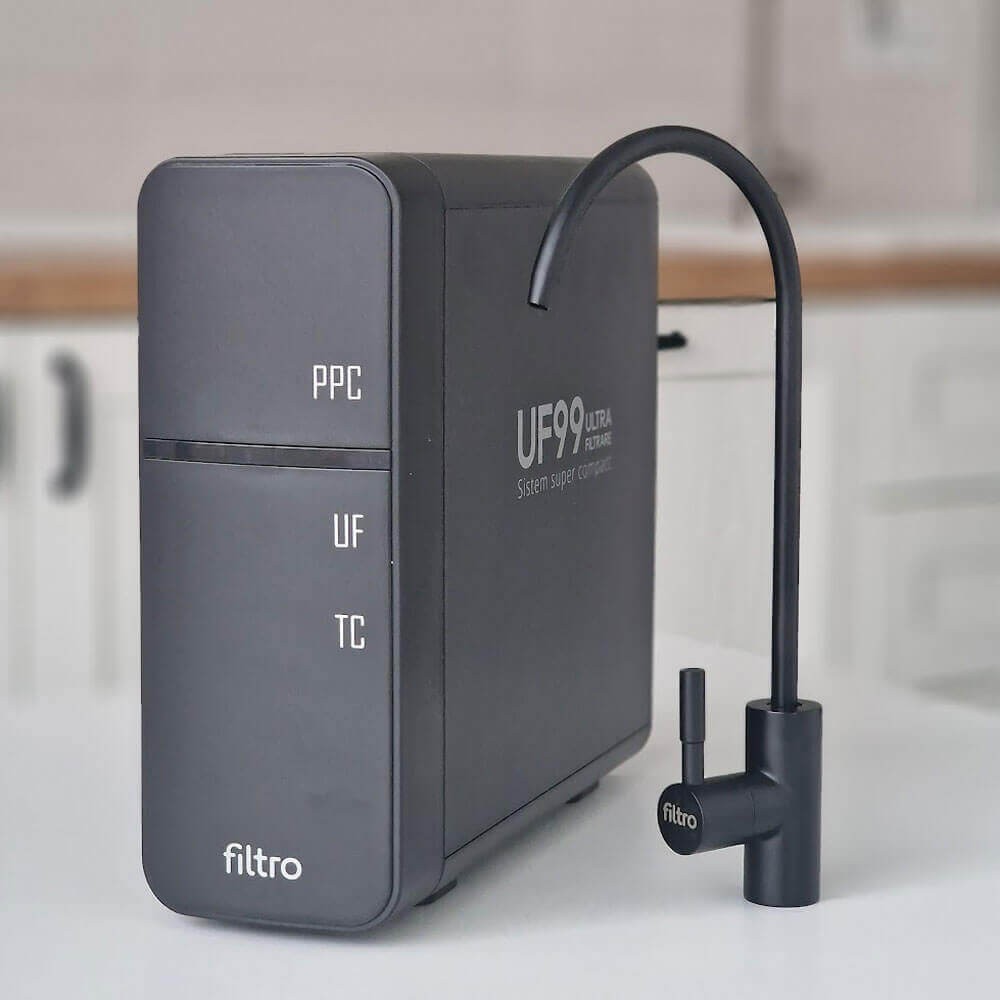 Sistem de ultrafiltrare, FILTRO UF99, sistem cu cartuse twist, membrana 0.01 microni, ultracompact