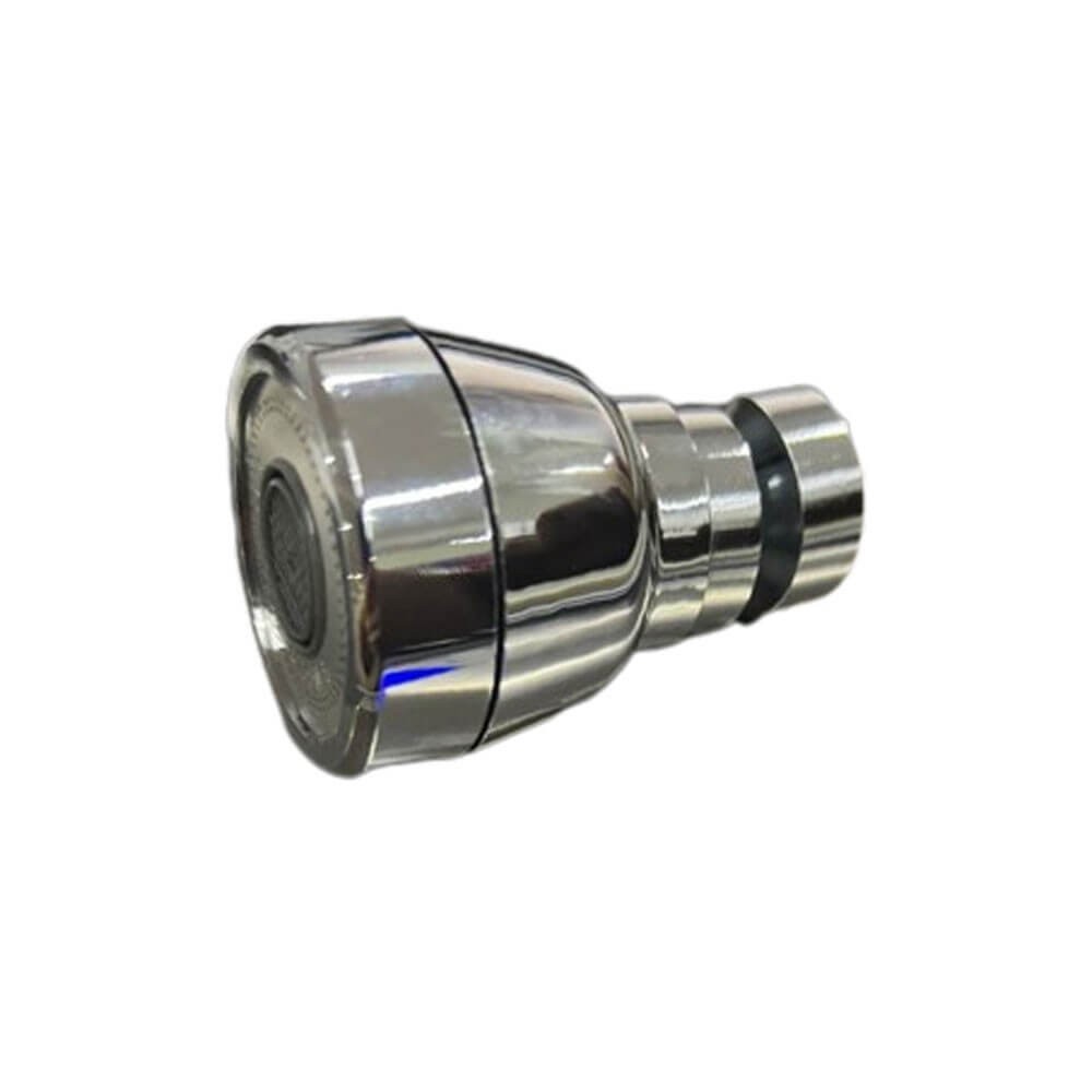 Aerator apa pivotant, AquaMAX, functie economizor, filtrare, miez ceramic, doua moduri dus/bule, M24 tata, cromat, argintiu