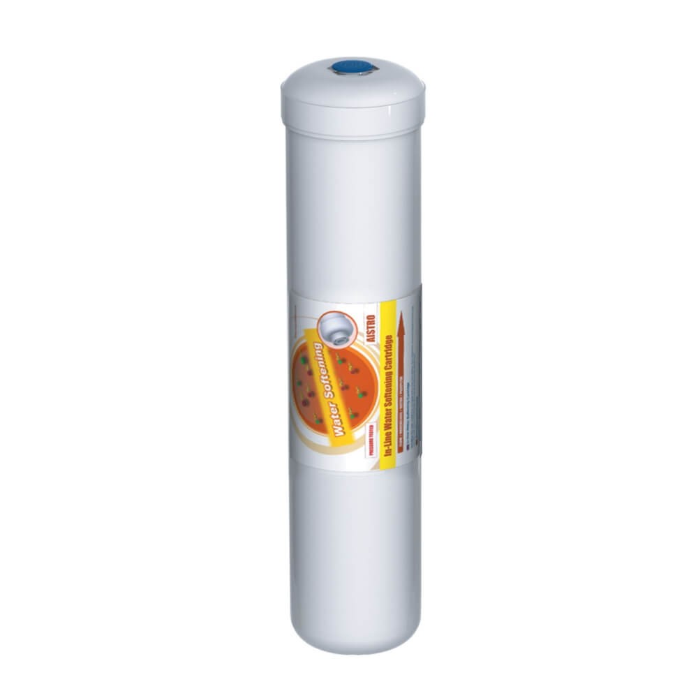 Filtru inline pentru dedurizare, AquaFilter AISTRO-L-AQ, alb, 12