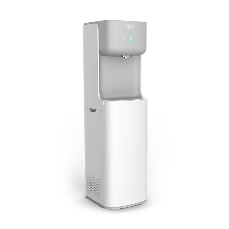 Dozator de apă, FILTRO Glaciar Soda, filtrare prin osmoză inversă în 5 stadii, sterilizare UV-LED în bazin, carbonatare apă cu CO2, alimentare directa de la retea cu kit inclus
