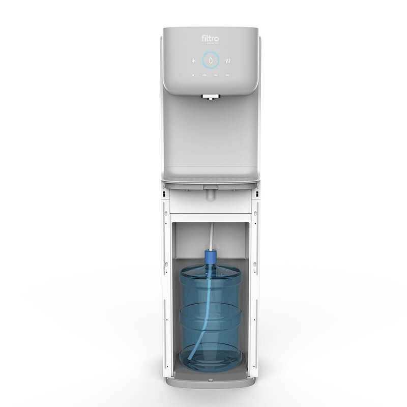 Dozator de apă, FILTRO Glaciar Soda, filtrare prin osmoză inversă în 5 stadii, sterilizare UV-LED în bazin, carbonatare apă cu CO2, alimentare directa de la retea cu kit inclus