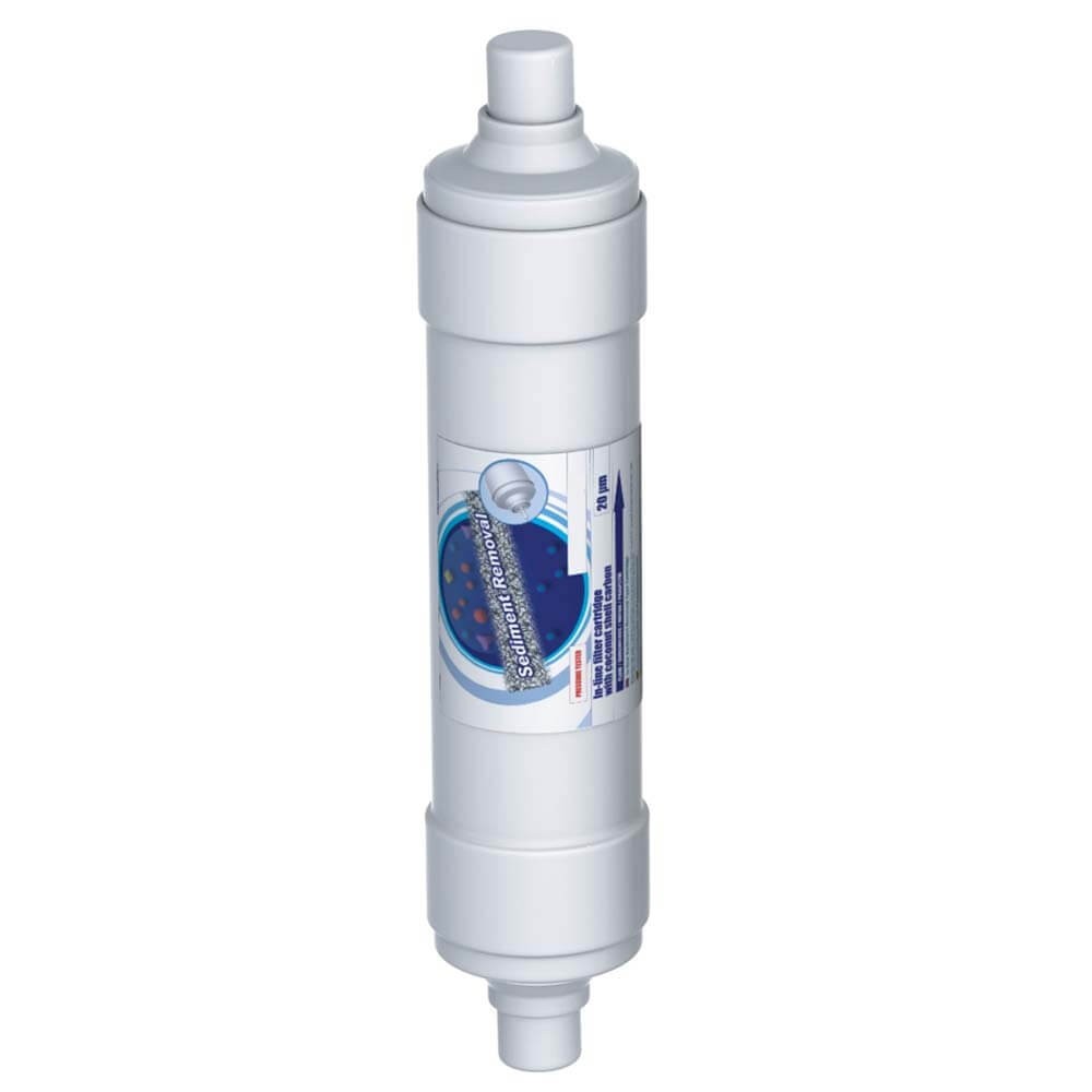 Filtru inline pentru sedimente, AquaFilter AIPRO-1M-QM, conectori rapizi, 1 micron, 12