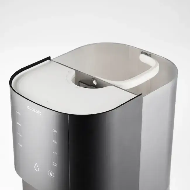 Sistem de osmoză inversă countertop fără instalare Ecosoft CROSS RAY, filtrare 3-in-1, apă caldă cu moduri 45/65/100 °C, sterilizare UV și afișaj TDS