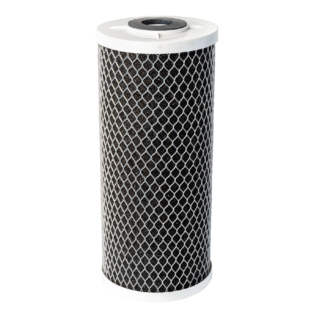 Cartus Big Blue 10″ din carbon activ bloc, din coaja de nuca de cocos, AquaFilter FCCBL10BB