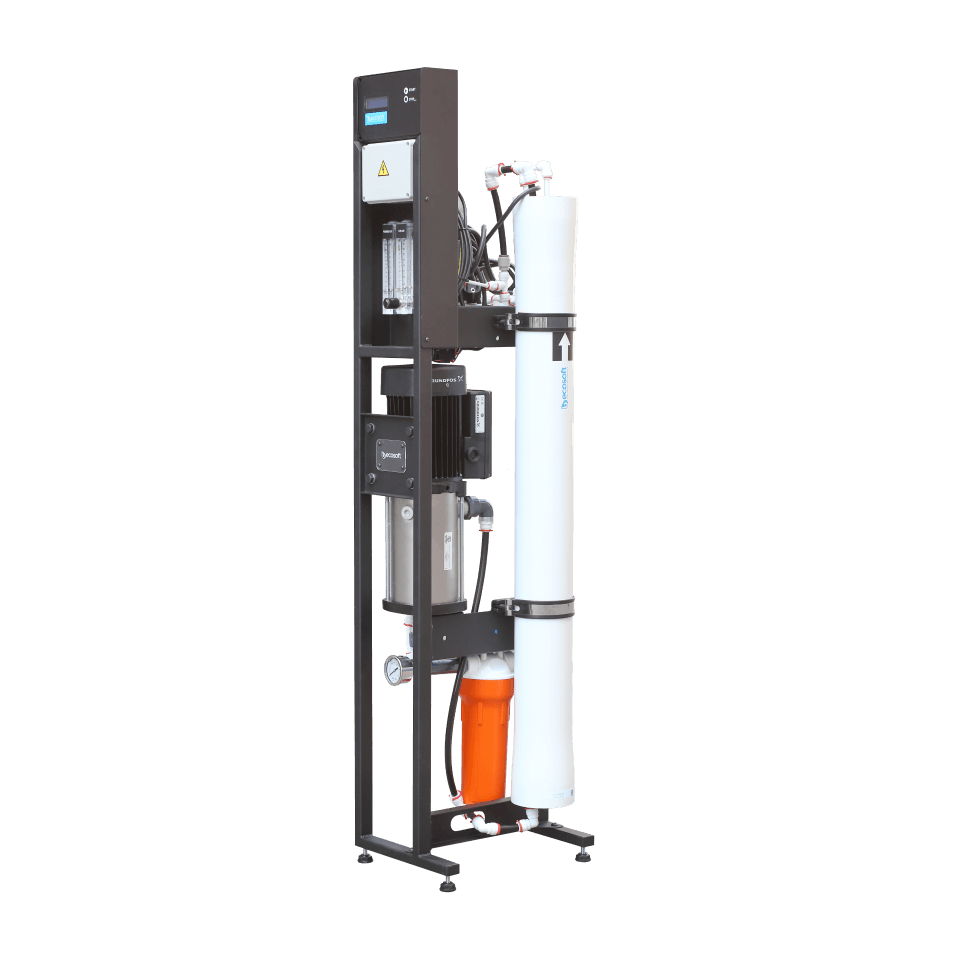 Osmoza inversa industriala, Ecosoft MO5000TP5, economica, controler OC5000, 1 carcasa de membrana 40", prefiltrare si pompa inclusa