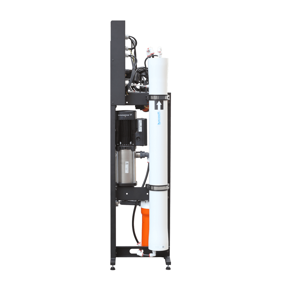 Osmoza inversa industriala, Ecosoft MO5000TP5, economica, controler OC5000, 1 carcasa de membrana 40", prefiltrare si pompa inclusa