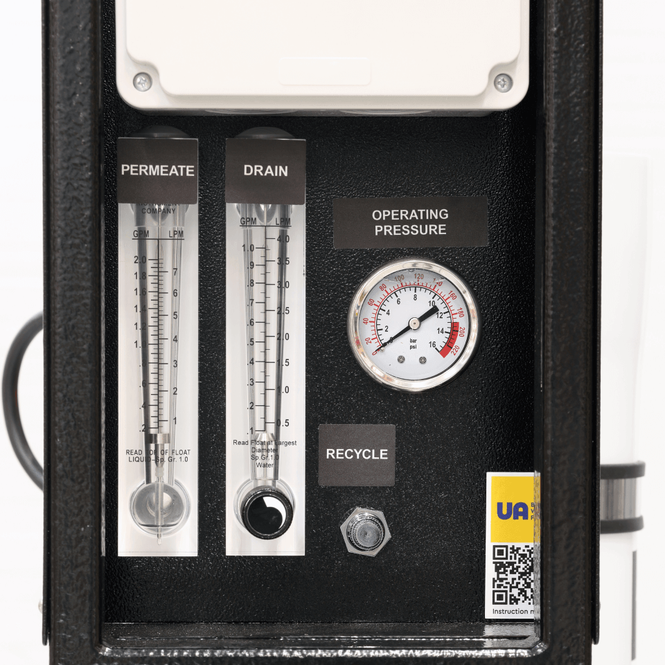 Osmoza inversa industriala, Ecosoft MO5000TP5, economica, controler OC5000, 1 carcasa de membrana 40", prefiltrare si pompa inclusa