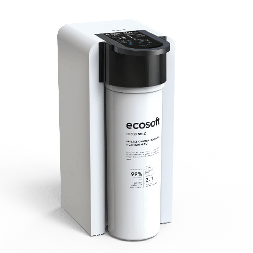 Osmoza inversa direct flow, Ecosoft Cross Solo, 1.3 litri/min, cartus twist 2 in 1, membrana 500 GPD, ultracompact