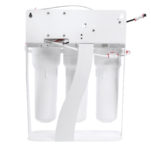 Osmoza inversa cu pompa, Ecosoft Standard MO650M1PSECOST, 6 stadii, pompa de presiune, cadru metalic, membrana de 50 GPD si remineralizare