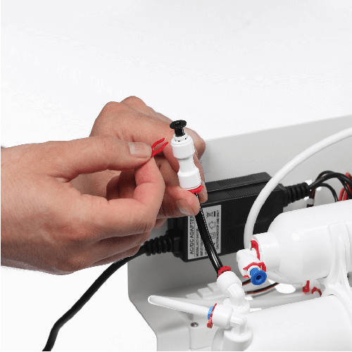 Osmoza inversa cu pompa, Ecosoft Standard MO650M1PSECOST, 6 stadii, pompa de presiune, cadru metalic, membrana de 50 GPD si remineralizare