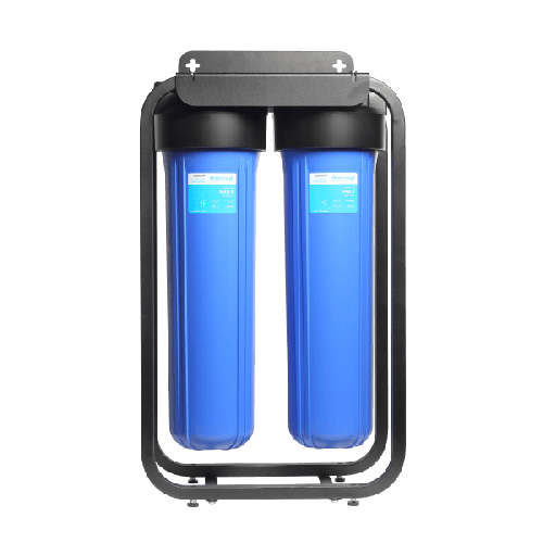 Set 2 carcase Big Blue 20", Ecosoft Aquapoint Standard, pe cadru metalic, cu supapa de presiune