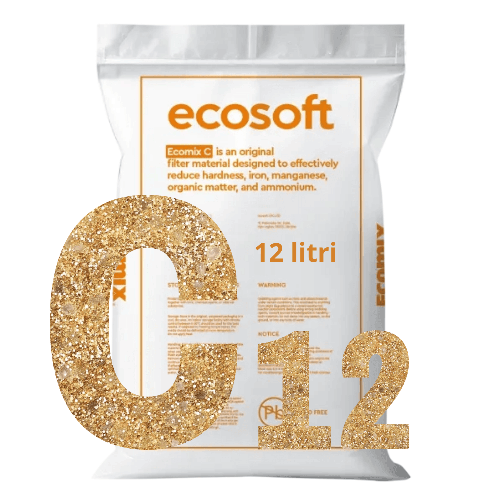 Rasina schimbatoare de ioni, ECOMIX C, ambalare sac 12 litri, eliminare duritate, fier, mangan, amoniu si materii organice numeroase, capacitate schimb ioni de 30g CaCO3/litru