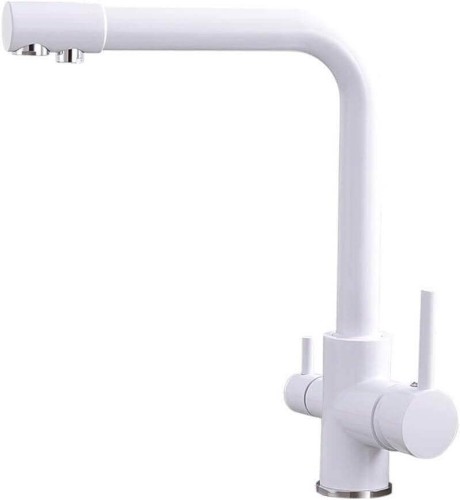 Baterie 3 căi, PREMIER Tall White, finisaj alb, flux separat apă filtrată și apă menajeră (rece și caldă)