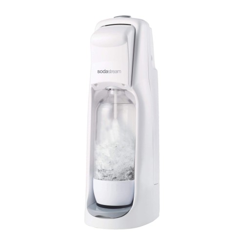 Aparat de sifon, SodaStream JET, de culoare alba, cu butelie de CO2 si sticla