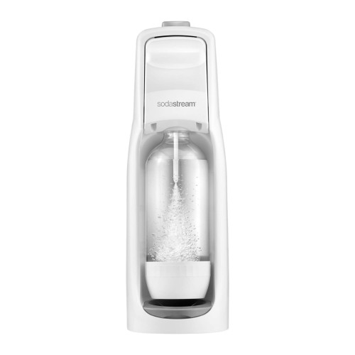 Aparat de sifon, SodaStream JET, de culoare alba, cu butelie de CO2 si sticla