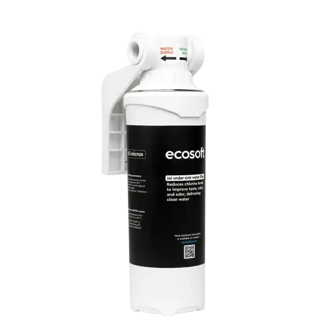 Sistem compact filtrare sub chiuvetă, Ecosoft JOI, microfiltrare 0.5 μm, 18000 L capacitate, debit 5 L/min