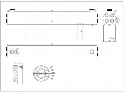 Sterilizator UV 220W, PureTECH UVC220A, debit 10 m3/h, conexiune 1.5", pachet complet cu sursa, 4 lampi x 55W si carcasa