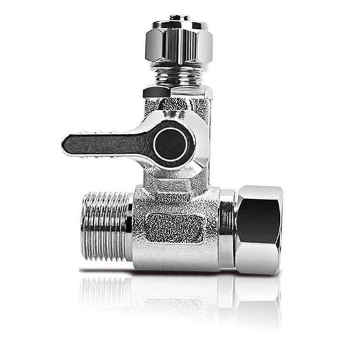 Teu adaptor cu robinet incastrat pentru alimentare filtru, 1/2