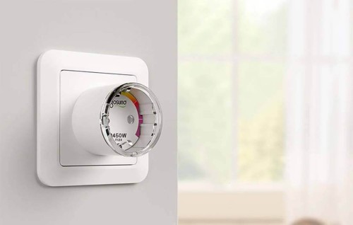 Priza smart cu WiFi, Gosund EP2, control din Tuya app, monitorizare energie, putere maxima 2500W, control vocal compatibil Alexa si Google Home