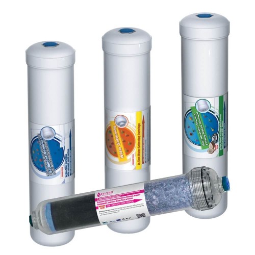 Set 4 filtre de schimb cu carcasa alba, filet de 1/4″