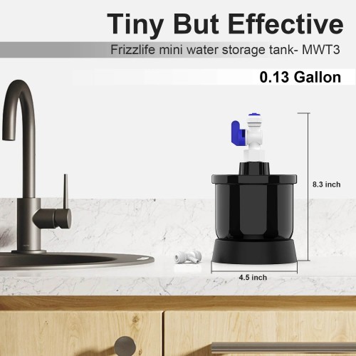 Bazin mini pentru osmoza inversa, capacitate utila de 0.5 litri, pentru debit instant