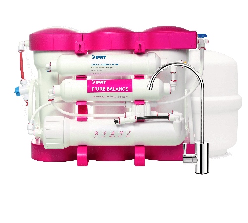 Osmoza inversa premium, BWT P'URE Balance PINK, MO675MBALBWTPINK, 6 stadii, eficienta ridicata, remineralizare cu calciu si magneziu