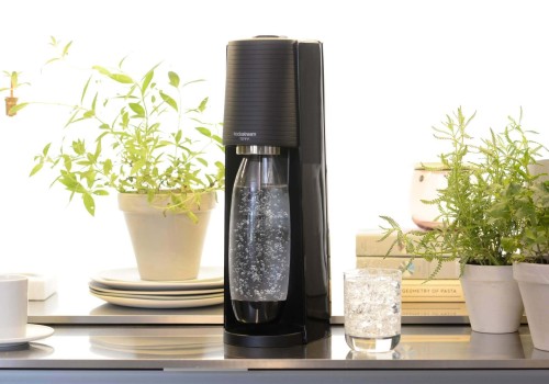 Aparat de sifon, SodaStream Terra Black, cu butelie de CO2 si sticla quick connect
