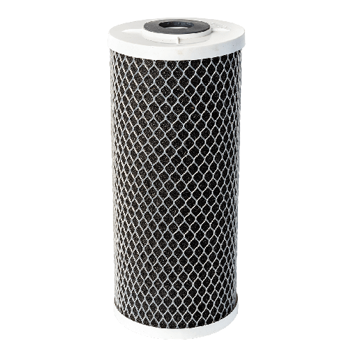 Cartus Big Blue 10″ din carbon activ bloc, din coaja de nuca de cocos, AquaFilter FCCBL10BB