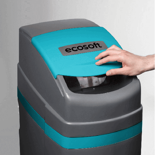 Statie dedurizare cabinet, Ecosoft Titanium Azure 370, 37 litri rasina Dowex HCRS/S, cabinet cu valva Clack WS1 CE