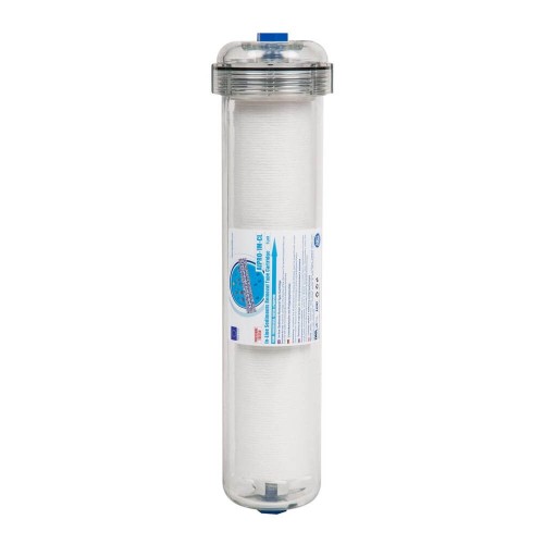 Filtru inline pentru sedimente, AquaFilter AIPRO-1M-CL, transparent, 1 micron, 12