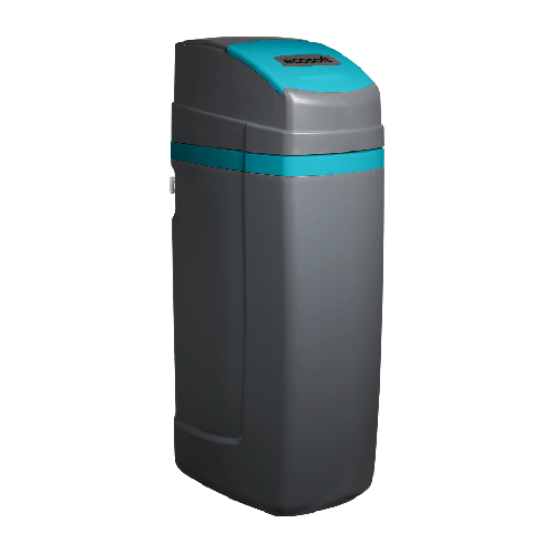 Statie dedurizare cabinet, Ecosoft Titanium Azure 250, 25 litri rasina Dowex HCRS/S, cabinet cu valva Clack WS1 CE