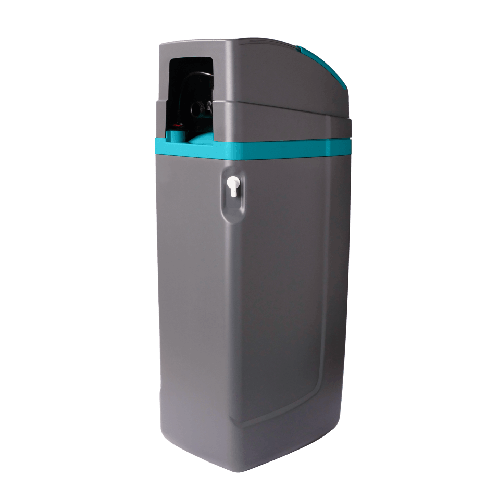 Statie dedurizare cabinet, Ecosoft Titanium Azure 250, 25 litri rasina Dowex HCRS/S, cabinet cu valva Clack WS1 CE