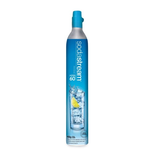 Reincarcare butelie SodaStream Screw, 425 grame de CO2 , cu cilindru gol la schimb, model albastru cu filet
