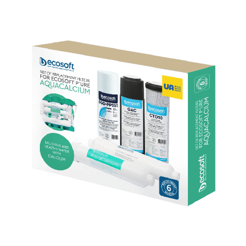Set calcium, 5 cartuse pentru osmoza inversa premium, pre si postfiltrare