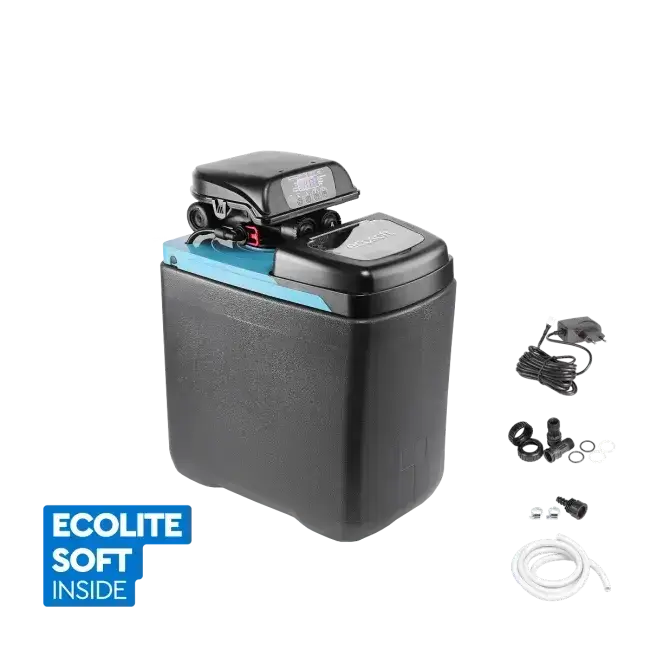 tatie compacta dedurizare, Ecosoft Core 150, valva Clack DV, 15 litri rasina, 54 cm inaltime, debit 1.5 m3/h, 2-4 persoane