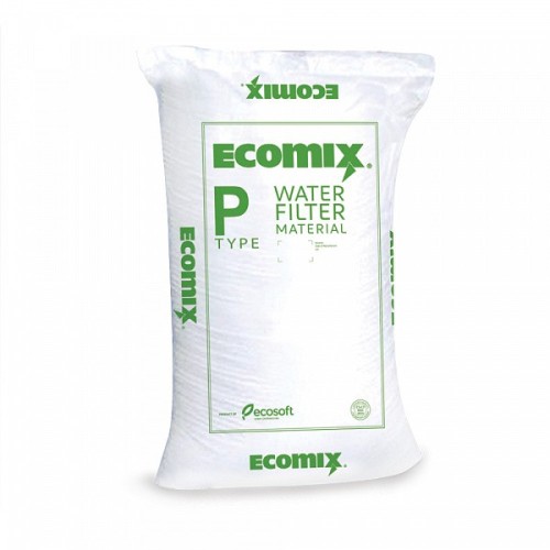 Rasina schimbatoare de ioni, ECOMIX P, ambalare sac 25 litri, eliminare duritate, fier, mangan si materii organice, capacitate schimb ioni de 40g CaCO3/litru