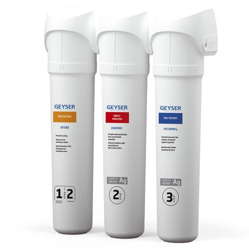 Filtru de apa, Geyser Smart MAX, 3 trepte de filtrare, cartuse cu sistem twist, cu dedurizare