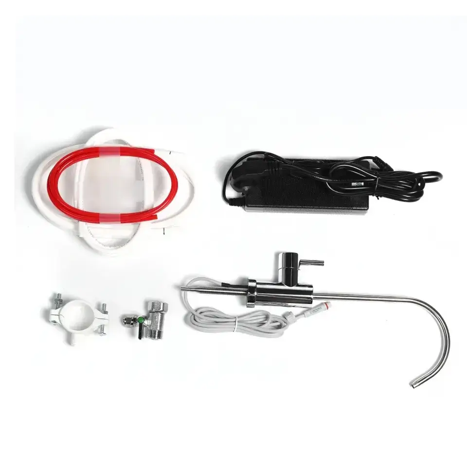 Osmoza inversa direct flow, Ecosoft Cross60, 1 litri/min, cartuse twist, membrana 400 GPD, baterie smart cu indicator