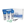 Set 3 carcase transpanente, AquaFilter Triple, filet alama 3/4
