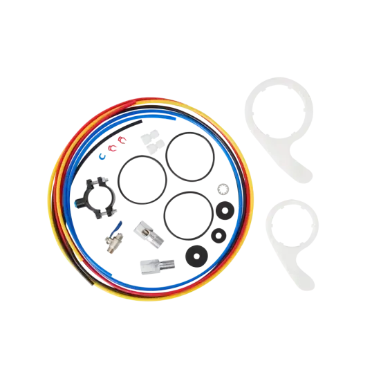 Osmoza inversa premium, Ecosoft Absolute PRO, pompa de presiune pe cadru metalic, 75 GPD, 5 stadii cu postcarbune