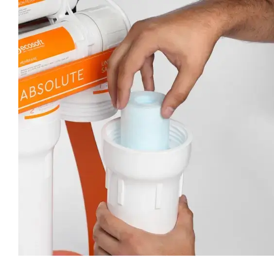 Osmoza inversa premium, Ecosoft Absolute PRO, pompa de presiune pe cadru metalic, 75 GPD, 5 stadii cu postcarbune