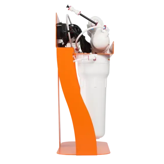 Osmoza inversa premium, Ecosoft Absolute PRO, pompa de presiune pe cadru metalic, 75 GPD, 5 stadii cu postcarbune