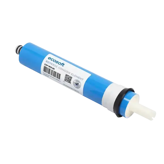 Membrană osmoză inversă Ecosoft CSV181250ECO, capacitate 50 GPD, filtrare 0.0001 microni, 190 litri/zi, certificare NSF