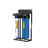 Set 2 carcase mixte, BIG BLUE 20" TWIN MIX , conexiune 1" din alama, cheie, supapa presiune si cadru metalic