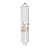 Filtru inline din carbune activat granular din coaja de nuca de cocos, mufe rapide de 1/4